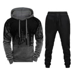 Men Brand Tracksuit Casual Hoodies and Sweatpants Set For Male Sportswear Two Piece Sets Sweatshirt + Pants Outfit Mens Clothing