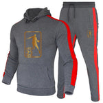 Brand Clothing Men's Fashion Tracksuit Casual Sportsuit Men Hoodies Sweatshirts Sportswear JORDAN 23 Coat+Pant Men Set