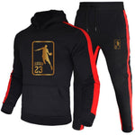 Brand Clothing Men's Fashion Tracksuit Casual Sportsuit Men Hoodies Sweatshirts Sportswear JORDAN 23 Coat+Pant Men Set