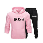 2Pcs/Set Men's Sportswear Sets 2020 Autumn Winter Hooded Thick Male Casual Tracksuit Men 2 Piece Sweatshirt + Sweatpants Set