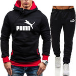 Winter Men's Tracksuit 2 Pieces Set Hoodies+Pants Sport Suits for Men Sweatshirt Zipper Hoodies Men's Clothing Sets Sportswear