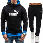 Winter Men's Tracksuit 2 Pieces Set Hoodies+Pants Sport Suits for Men Sweatshirt Zipper Hoodies Men's Clothing Sets Sportswear