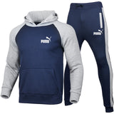 2020Autumn Winter Hot Brand Male Two Pieces Sets Thick Hoodies Tracksuit Men / Women Sportswear Gyms Fitness Training Sweatshirt