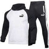 2020Autumn Winter Hot Brand Male Two Pieces Sets Thick Hoodies Tracksuit Men / Women Sportswear Gyms Fitness Training Sweatshirt